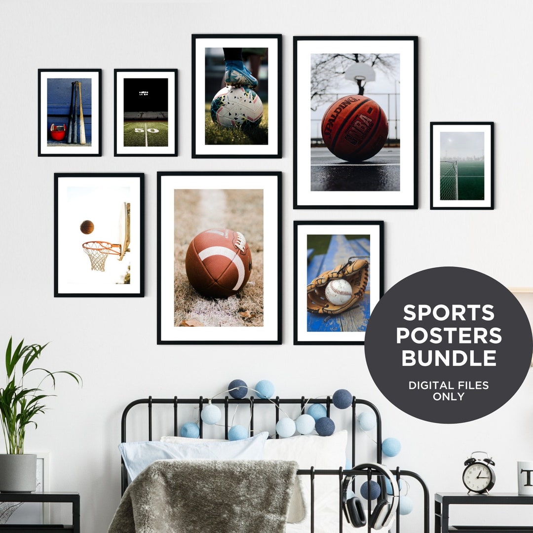 Children Sport Poster Prints Digital Boy Room Sport Photography Artwork ...