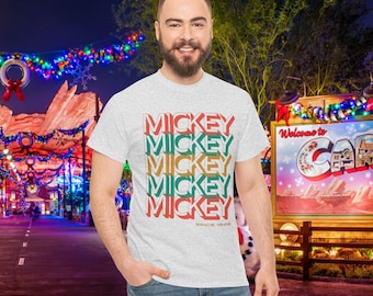 Vintage Inspired Mickey Mouse T-Shirt, Retro Text Design