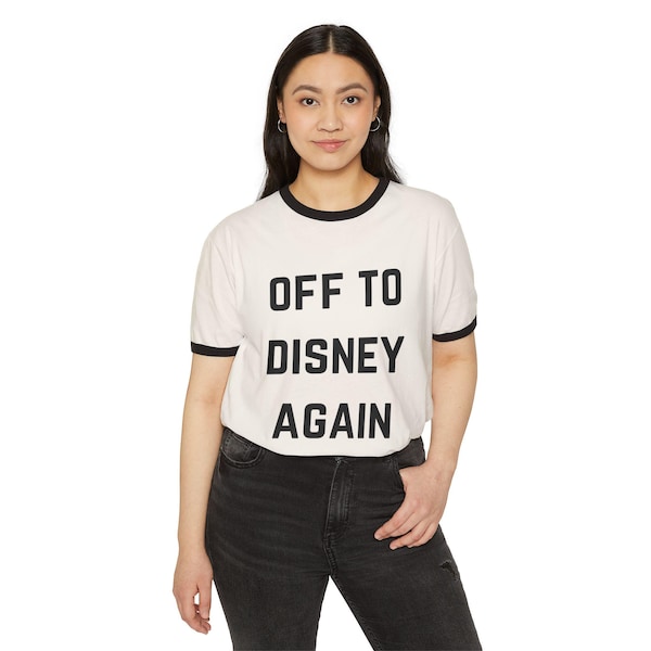Camiseta unisex "De vuelta a Disney", con cuello redondo y diseño de vacaciones de Disney