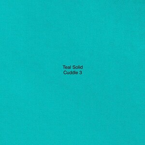 Teal Solid Smooth Cuddle 3 Minky from Shannon Fabrics