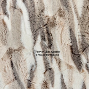Pewter Luxe Cuddle Frosted Himalayan Minky from Shannon Fabrics
