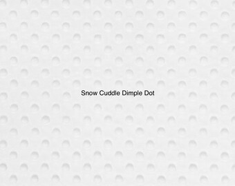 Snow Cuddle Dimple Minky from Shannon Fabrics