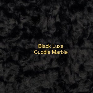 Black Luxe Cuddle Marble Minky from Shannon Fabrics