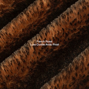 French Roast Luxe Cuddle Arctic Fox, Arctic Fox Minky, Shannon Minky, French Roast, Luxe Minky