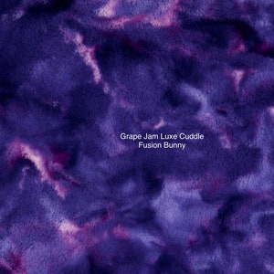 Grape Jam Luxe Cuddle Fusion Bunny by Shannon Fabrics