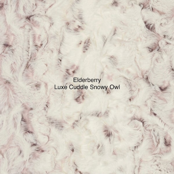 Elderberry Luxe Cuddle Snowy Owl by Shannon Fabrics