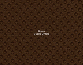 Brown Cuddle Dimple Minky from Shannon Fabrics
