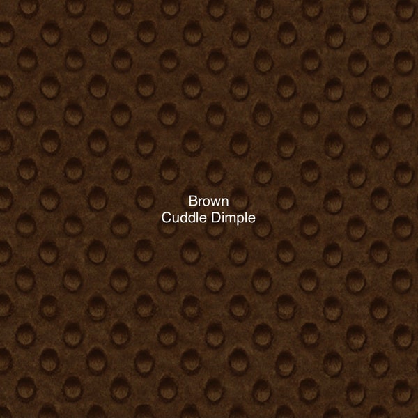 Brown Cuddle Dimple Minky from Shannon Fabrics