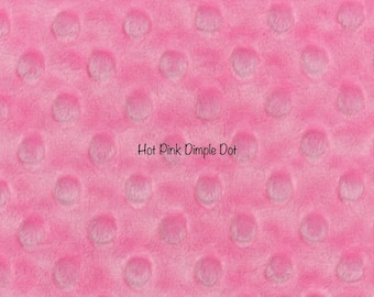 Hot Pink Cuddle Dimple Minky from Shannon Fabrics