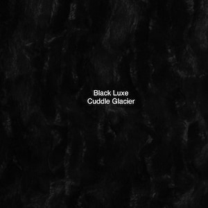 Black Luxe Cuddle Glacier Minky by Shannon Fabrics