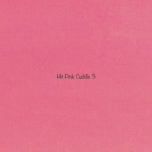 Hot Pink Solid Smooth Cuddle 3 Minky from Shannon Fabrics