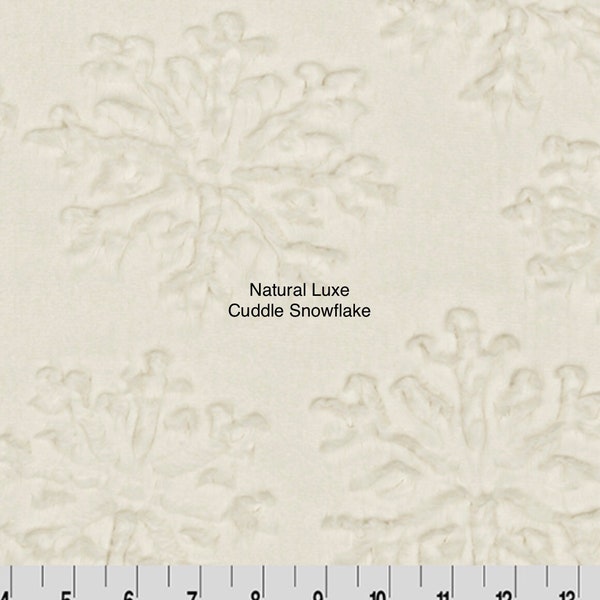 Natural Luxe Cuddle Snowflake by Shannon Fabric