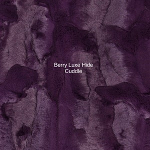 Berry Luxe Cuddle Hide by Shannon Fabrics