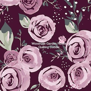 Woodrose Garden Roses Quilting Cuddle by Shannon Fabrics