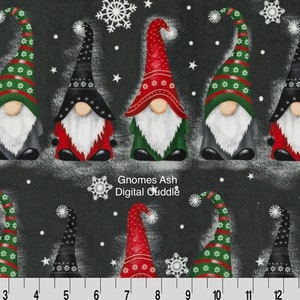 Gnomes Ash Digital Cuddle by Shannon Fabrics