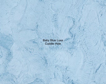 Baby Blue Luxe Hide Minky from Shannon Fabrics