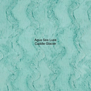 Aqua Sea Luxe Cuddle Glacier Shannon Minky