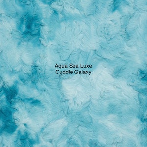 Aqua Sea Luxe Cuddle Galaxy Minky from Shannon Fabrics