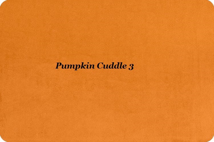Pumpkin Solid Smooth Cuddle 3 Minky from Shannon Fabrics
