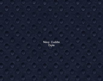Navy Cuddle Dimple Minky from Shannon Fabrics