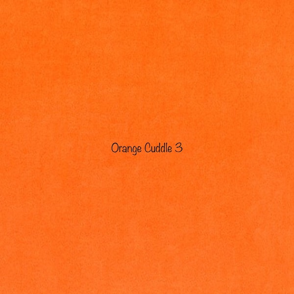 Orange Smooth Cuddle 3 Minky from Shannon Fabrics