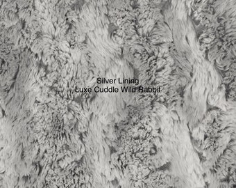 SILVER LINING Wild RABBIT Minky Gray Shannon Luxe Minky Wild Rabbit ...