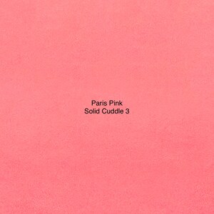 Paris Pink Solid Smooth Cuddle 3 Minky from Shannon Fabrics