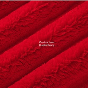 Cardinal Bunny Luxe Cuddle by Shannon Fabrics