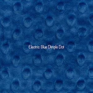 Electric Blue Cuddle Dimple Minky from Shannon Fabrics