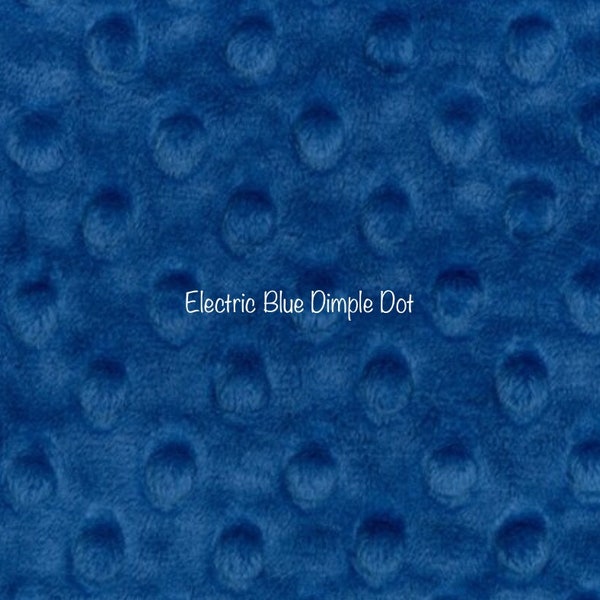 Electric Blue Cuddle Dimple Minky from Shannon Fabrics