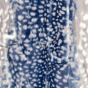 Navy Luxe Cuddle Fawn Minky from Shannon Fabrics
