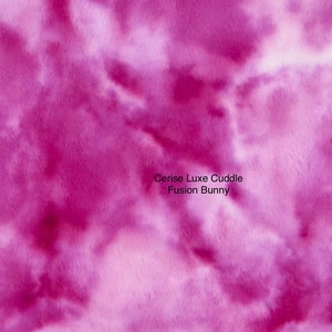 Cerise Luxe Cuddle Fusion Bunny by Shannon Fabrics