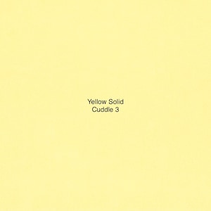 Yellow Solid Smooth Cuddle 3 Minky from Shannon Fabrics