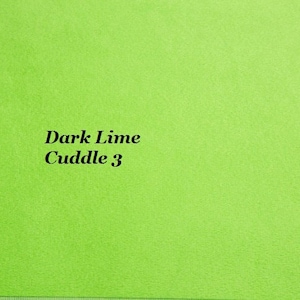 Dark Lime Solid Smooth Cuddle 3 Minky from Shannon Fabrics