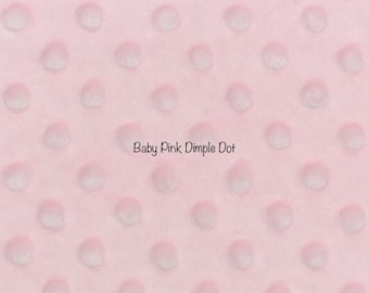 Baby Pink Cuddle Dimple Minky from Shannon Fabrics