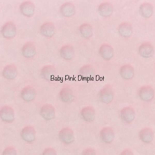 Baby Pink Cuddle Dimple Minky from Shannon Fabrics