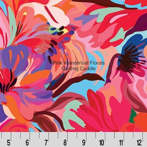 Pink Wanderlust Florals Quilting Cuddle by Shannon Fabrics