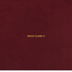 Merlot Solid Smooth Cuddle 3 Minky from Shannon Fabrics