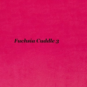 Fuchsia Solid Smooth Cuddle 3 Minky from Shannon Fabrics