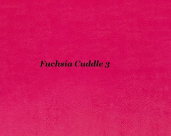 Fuchsia Solid Smooth Cuddle 3 Minky from Shannon Fabrics