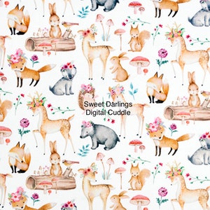 Sweet Darlings Digital Cuddle Minky from Shannon Fabrics