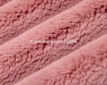 Peach Quartz Bunny Luxe Cuddle by Shannon Fabrics