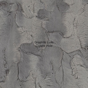 Graphite Luxe Cuddle Hide by Shannon Fabrics