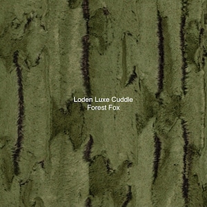 Loden Forest Fox Minky - Shannon Luxe Cuddle Minky Loden Green Forest Fox - Loden Forest Fox Minky Cuddle Luxe Loden Green Forest Fox