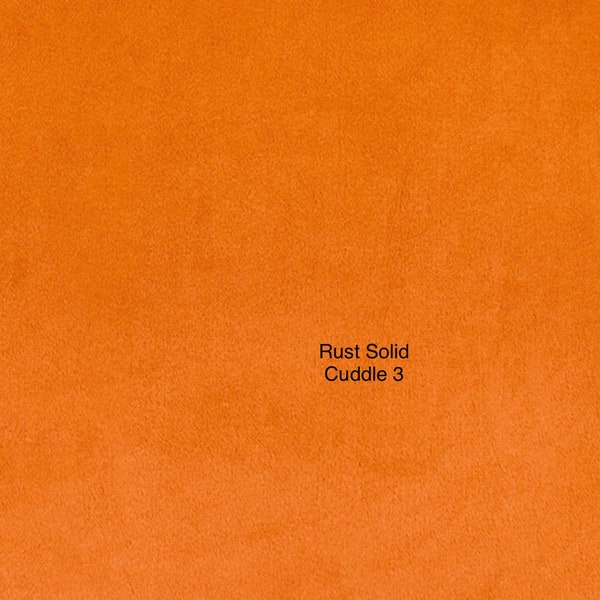 Rust Solid Cuddle 3 by Shannon Fabrics