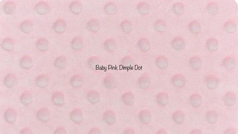 Baby Pink Dimple Dot 36 x 60 Bolt End Cuddle 3 Minky from Shannon Fabrics