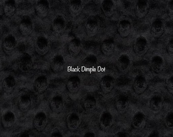 Black Cuddle Dimple Minky from Shannon Fabrics