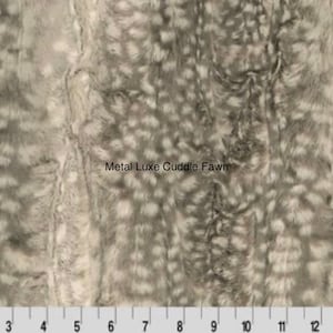 Metal Luxe Cuddle Fawn Minky from Shannon Fabrics