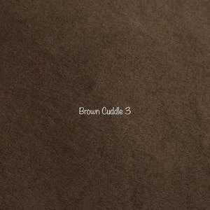 Brown Solid Smooth Cuddle 3 Minky from Shannon Fabrics