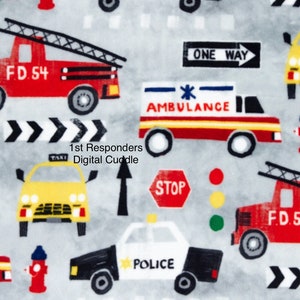 1st Responders Digital Multi Digital Cuddle by Shannon Fabrics